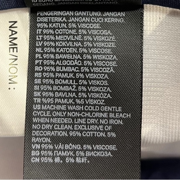 H&M Baseball Cap Kids Curved Bill 5 Panel Dark Blue White Stars 4-8 Youth Size - Picture 5 of 10